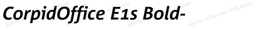 CorpidOffice E1s Bold字体转换